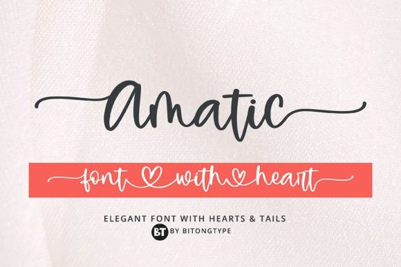 Amatic: A Gorgeous Handwritten Font for Creative Designs
