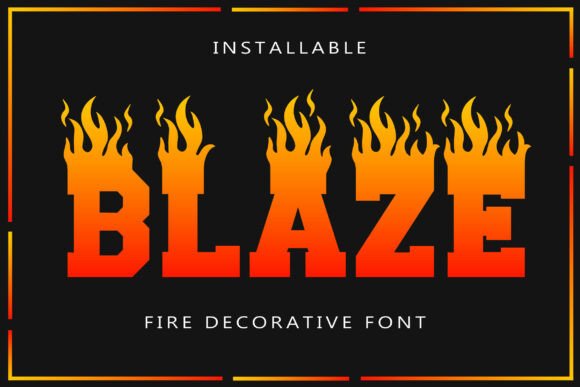 Blaze: Ignite Your Designs with a Fiery Typeface