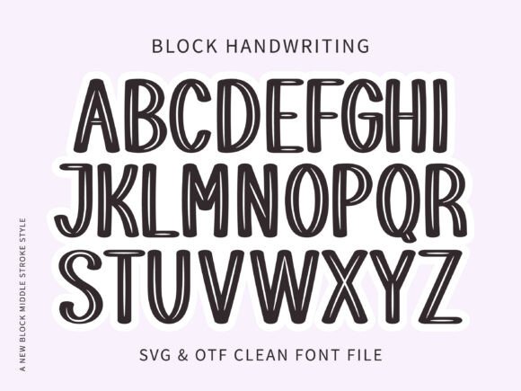 Block Handwriting: Modern All-Caps Display Font