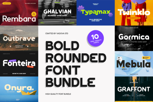 Bold Rounded: Friendly and Impactful Font Bundle