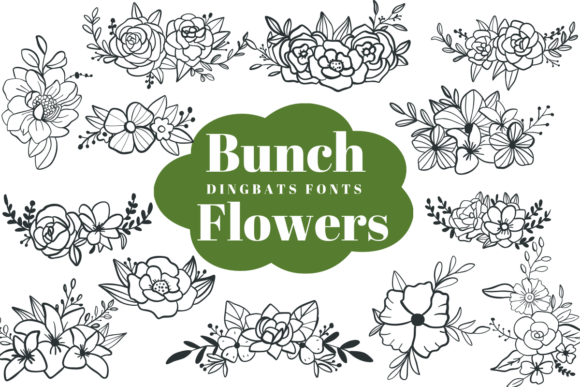 Bunch Flowers: A Delightful Dingbats Font for Creative Projects