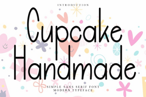 Cupcake Handmade: A Whimsical Typeface for Festive Designs