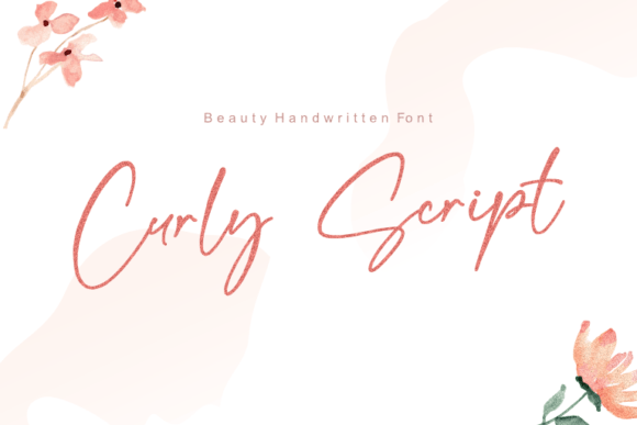 Curly Script: A Sweet, Delicate Font for Romantic Designs