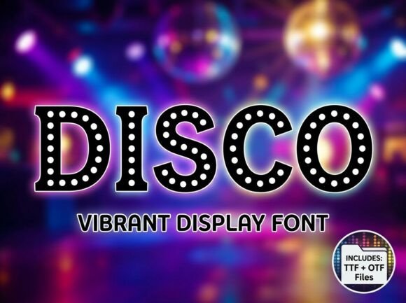 Disco: A Vibrant Display Font for Retro Glamour