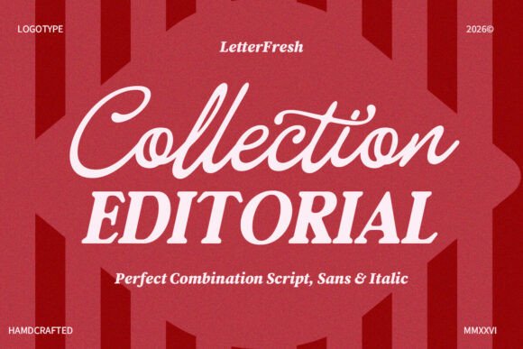 Editorial Collection Duo: A Vintage Font for Timeless Design