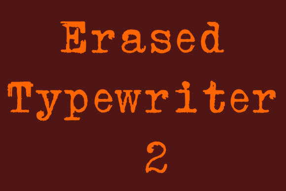 Erased Typewriter 2: A Distressed Font with Vintage Character