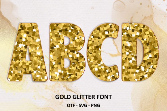 Gold Glitter: A Font That Captures Mesmerizing Shine