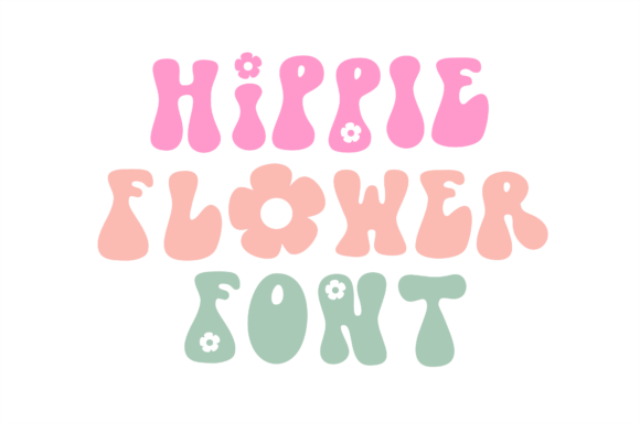 Hippie Flower: A Retro Font Bursting with Summer Spirit
