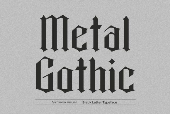 Metal Gothic: A Bold Blackletter Font for Modern Design