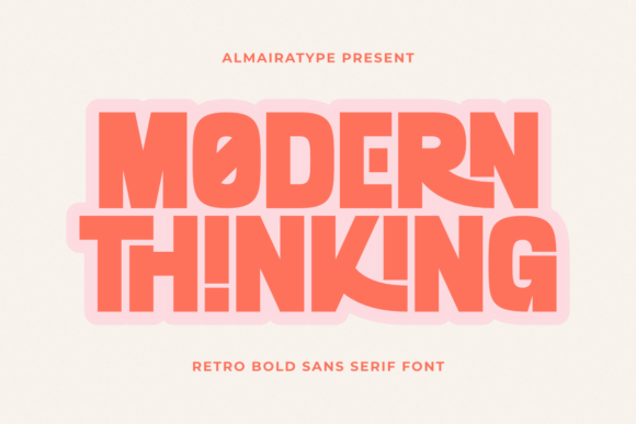 Modern Thinking: A Bold Retro Sans Serif Font