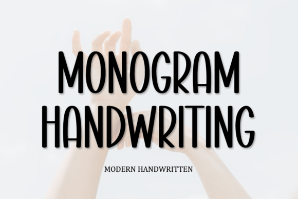 Monogram Handwriting: A Fun & Quirky Font for Creative Projects