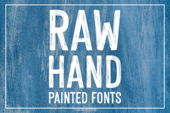 Raw Hand Painted: A Bold Brush Font for Creative Projects