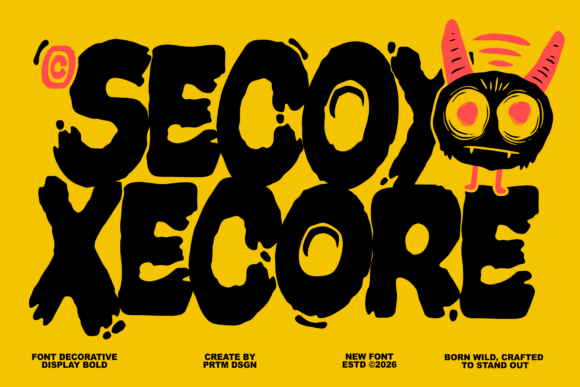 Secoy Xecore: A Bold Typeface That Breaks the Rules