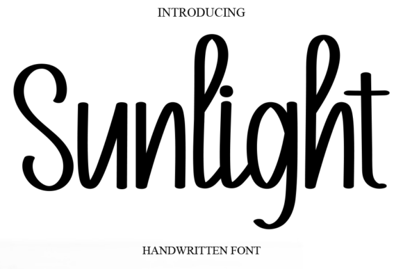 Sunlight: A Sweet Handwritten Font for Joyful Design
