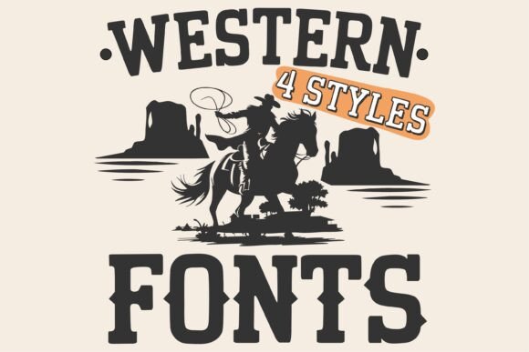 Western Rodeo Bundle: Bold Fonts for Authentic Designs