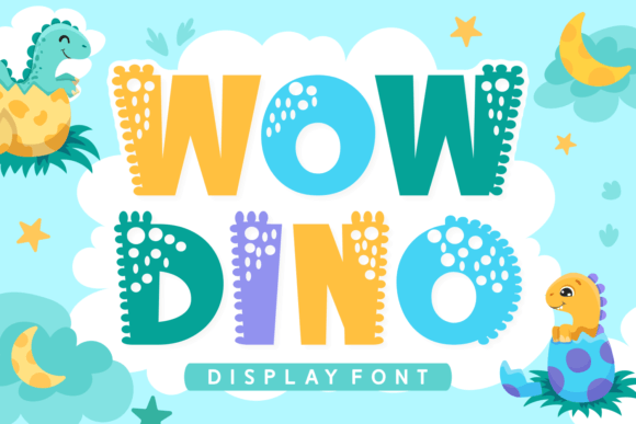 Wow Dino: A Font That Brings Prehistoric Fun to Your Designs